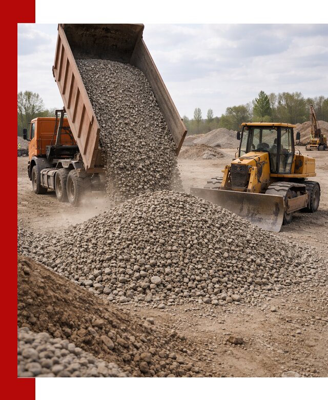 Доставка гравийного щебня фракции 40-70 в Волгодонске