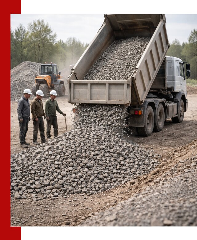 Доставка гравийного щебня фракции 70-120 в Волгодонске