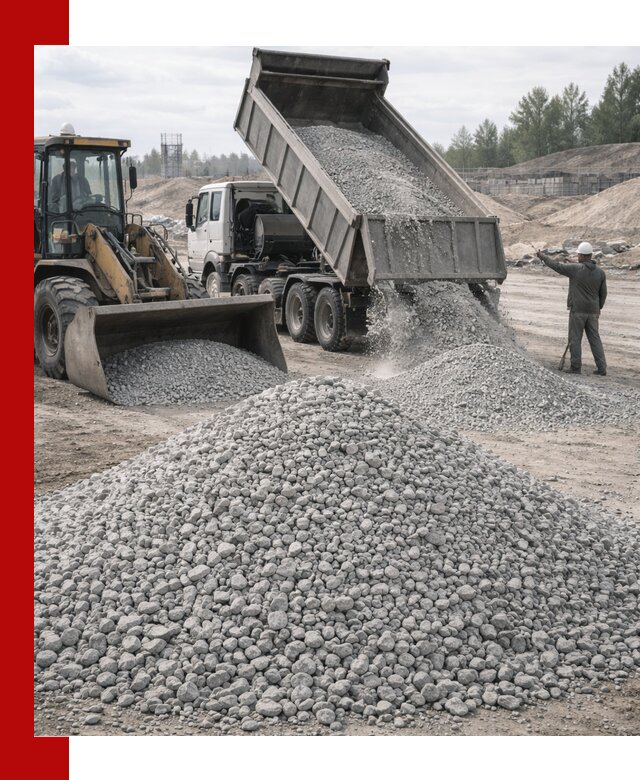 Доставка известнякового щебня фр. 5–20 в Волгодонске