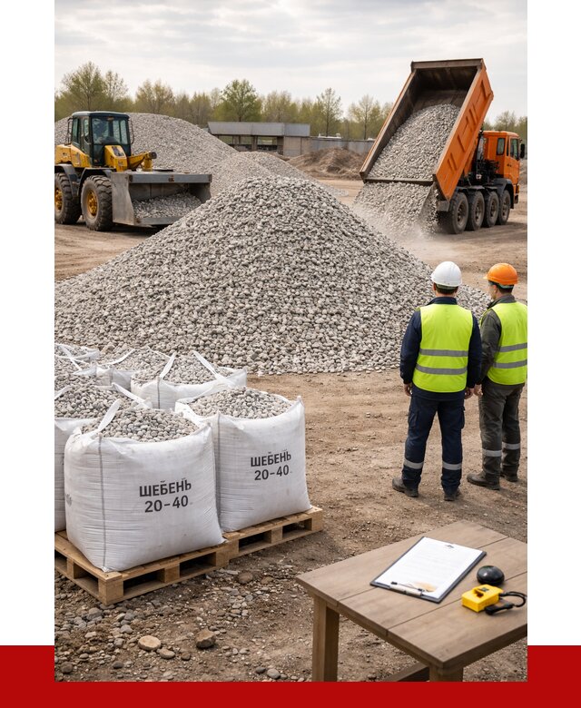 Известняковый щебень 20-40 в Волгодонске от 2298 р. ПРОНЕРУДВгн