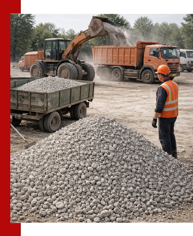 Доставка известнякового щебня фракция 20–40 в Волгодонске