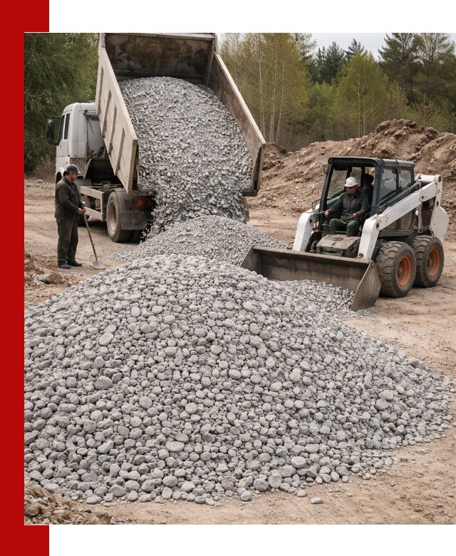 Доставка доломитового щебня в Волгодонске напрямую от карьера