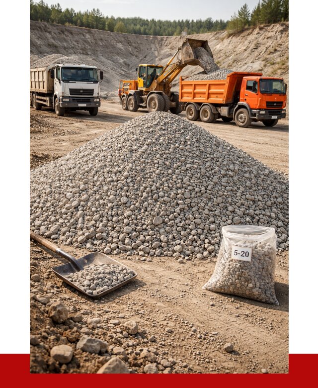 Доломитовый щебень фр. 5-20 в Волгодонске от 4596 р. | ПРОНЕРУДВгн