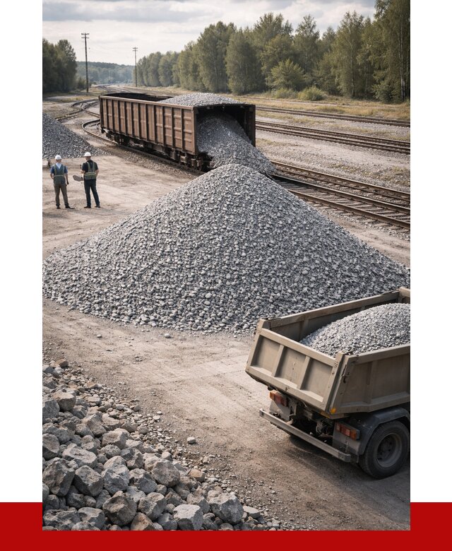 Железнодорожный щебень 20-60 в Волгодонске от 1860 р. | ПРОНЕРУДВгн