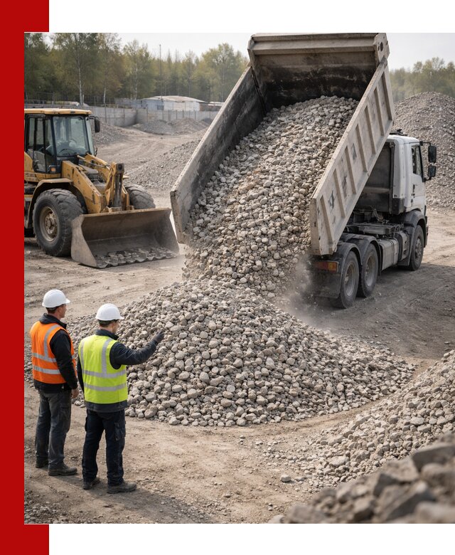 Вторичный щебень фракция 40–70 доставка в Волгодонске