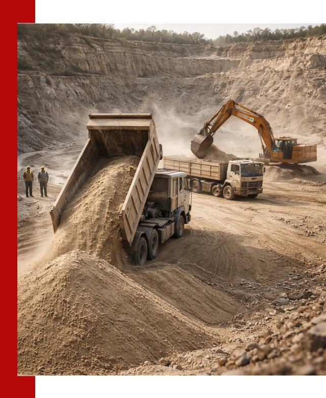 Карьерный песок навалом с доставкой в Волгодонске