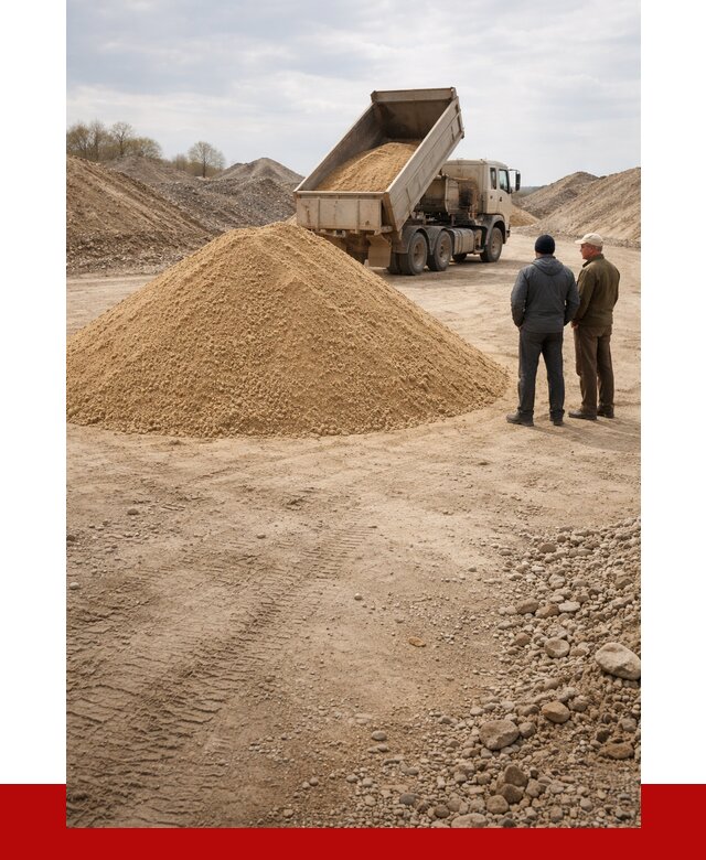 Карьерный песок крупнозернистый в Волгодонске от 9302 р | ПРОНЕРУДВгн