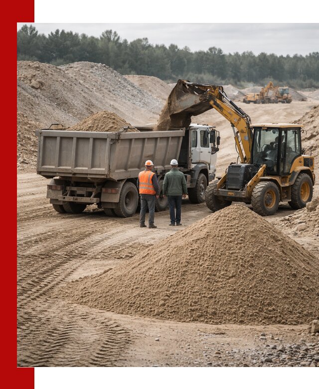Карьерный среднезернистый песок с доставкой в Волгодонске