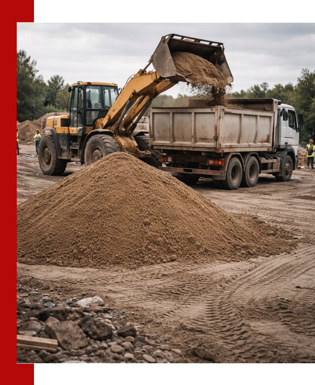 Доставка речного песка навалом в Волгодонске быстро и выгодно
