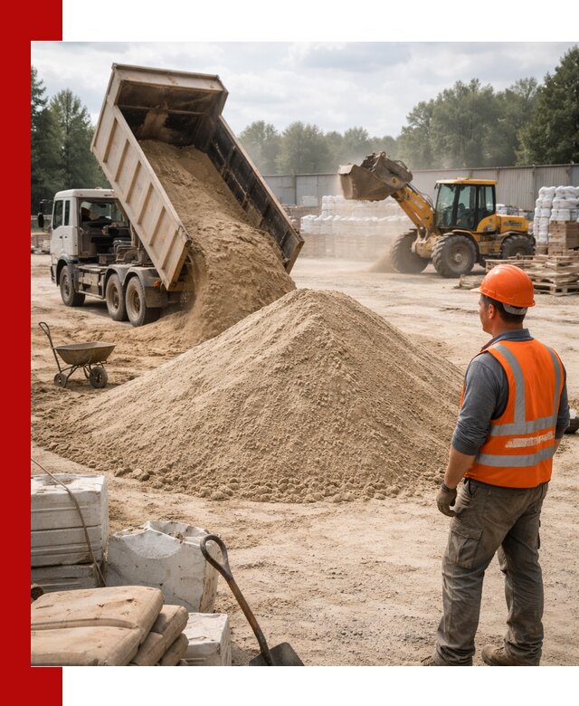 Доставка строительного песка с самосвалом в Волгодонске