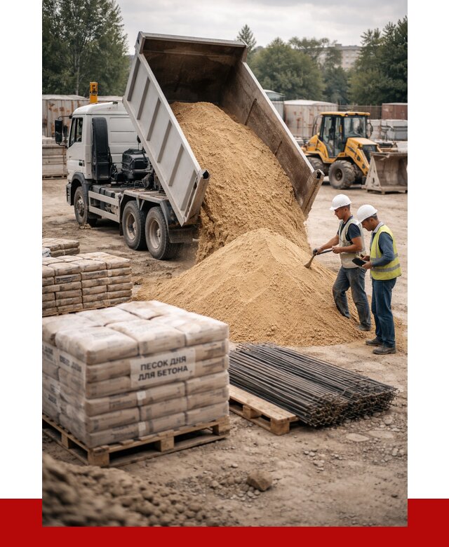 Песок для бетона в Волгодонске от 2736 р. с доставкой, ПРОНЕРУДВгн