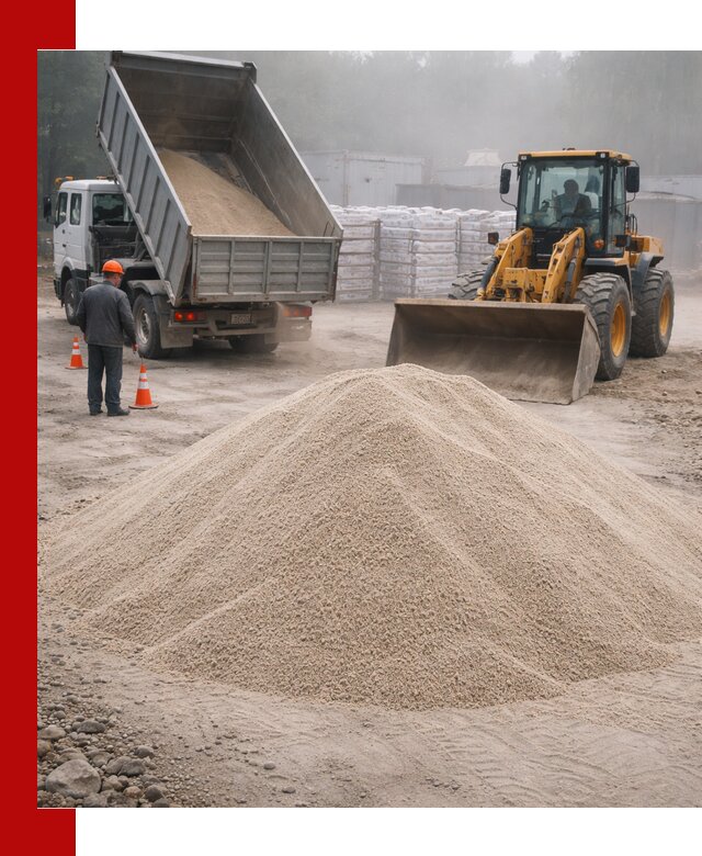 Кварцевый песок фракция 0–8 для стройработ в Волгодонске
