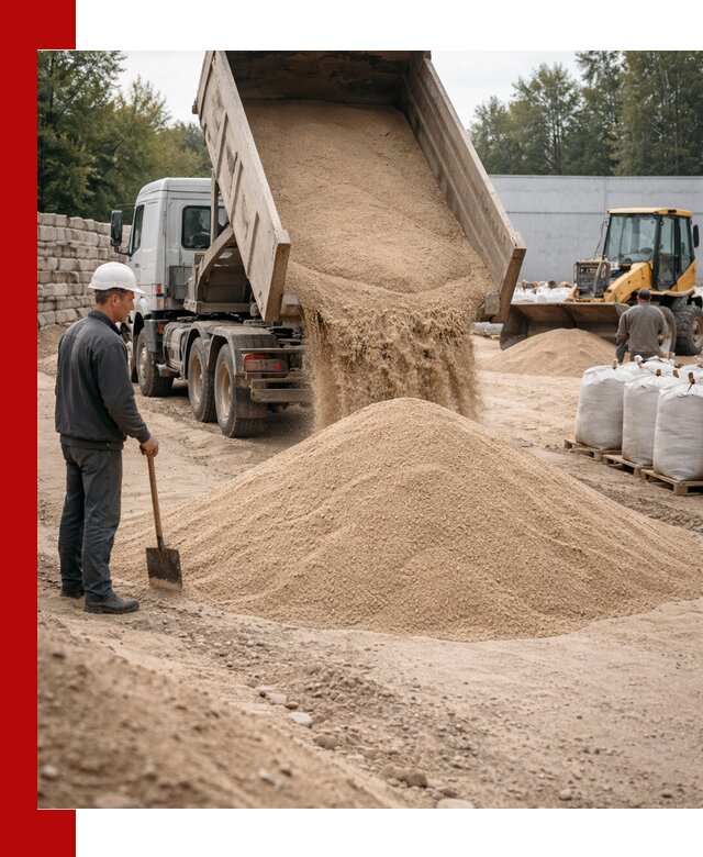 Кварцевый песок фракция 0–3 мм с доставкой в Волгодонске