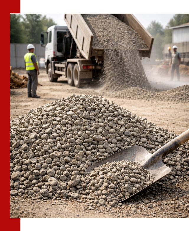 Доставка гравия фракции 20-40 в Волгодонске с самосвалами