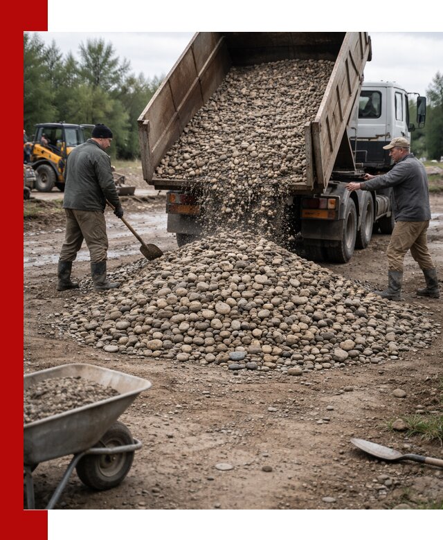 Доставка гальки речной оптом и в розницу в Волгодонске