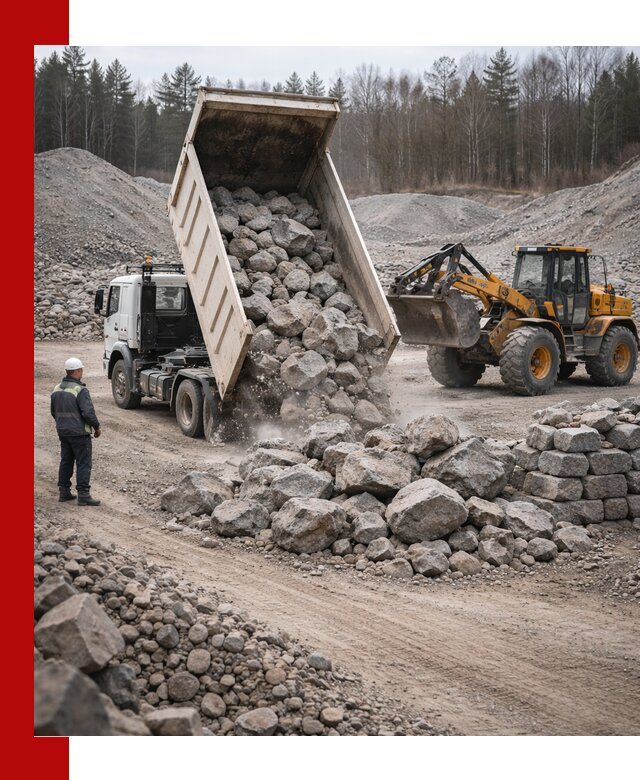 Доставка и продажа бутового гранитного камня в Волгодонске