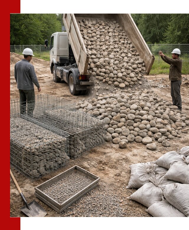 Камень для габионов фракция 70–151 в Волгодонске