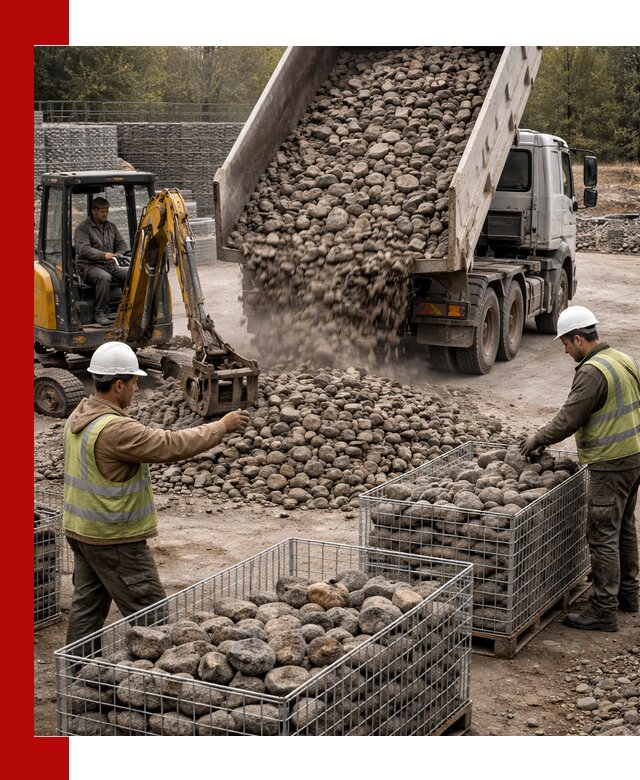 Камень для габионов фракция 100–201 в Волгодонске