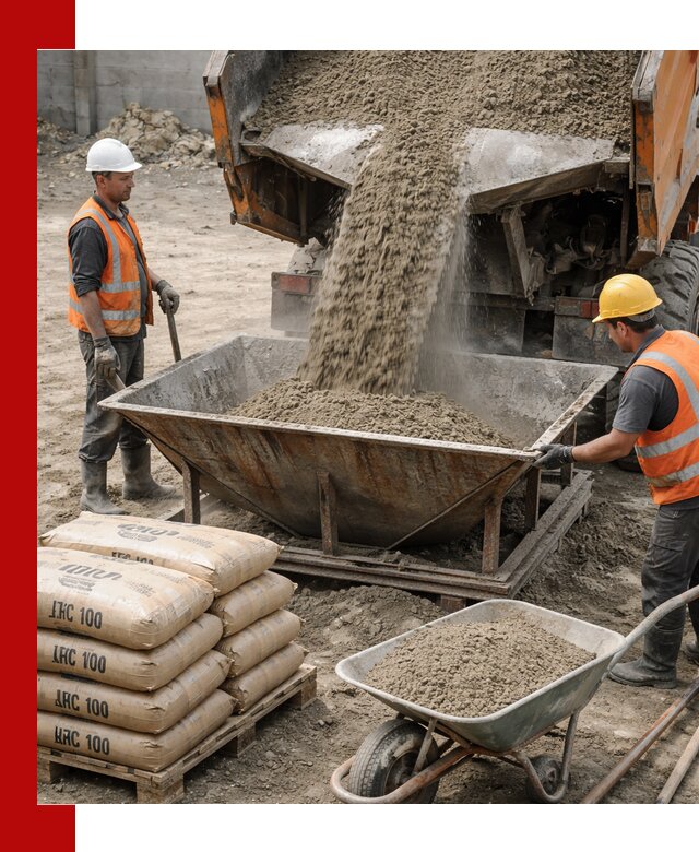 Доставка цементно-песчаной смеси М100 в Волгодонске