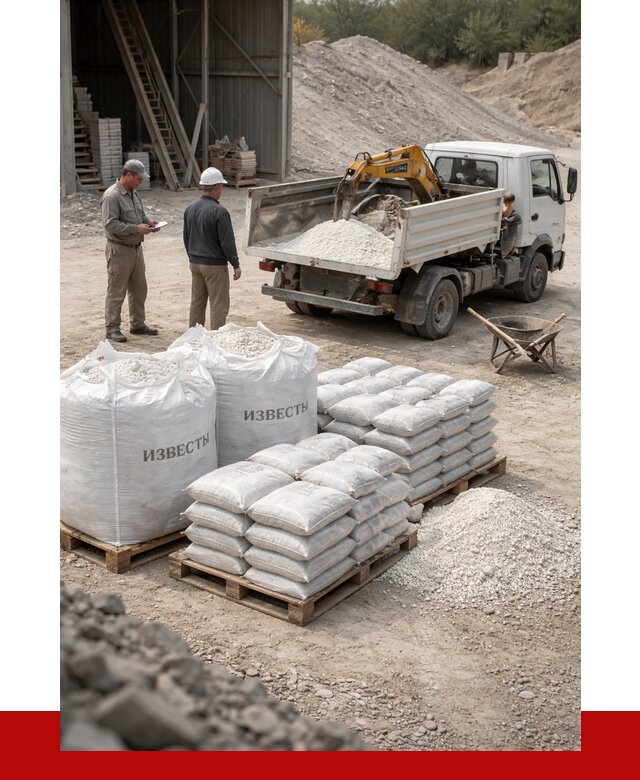 Известь строительная в Волгодонске с доставкой от 4596 р. | ПРОНЕРУДВгн