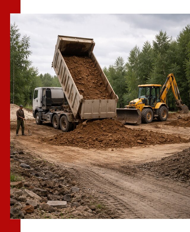 Доставка суглинка самосвалами в Волгодонске подсыпка и планировка