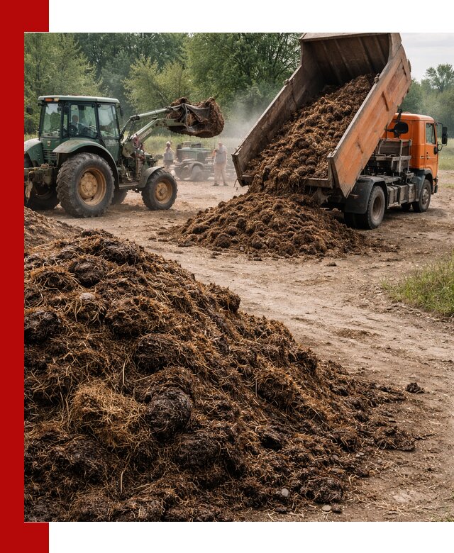 Доставка навоза самосвалами в Волгодонске для сельхозпотребностей