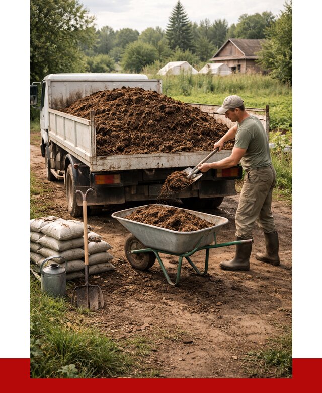 Купить коровий навоз с доставкой в Волгодонске от 1970 р. | ПРОНЕРУДВгн