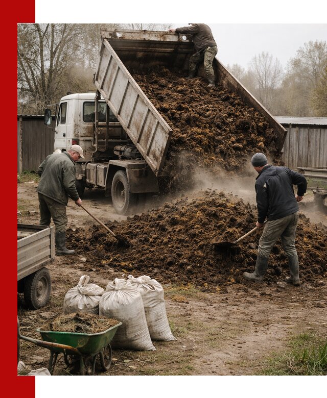 Доставка коровьего навоза самосвалом в Волгодонске