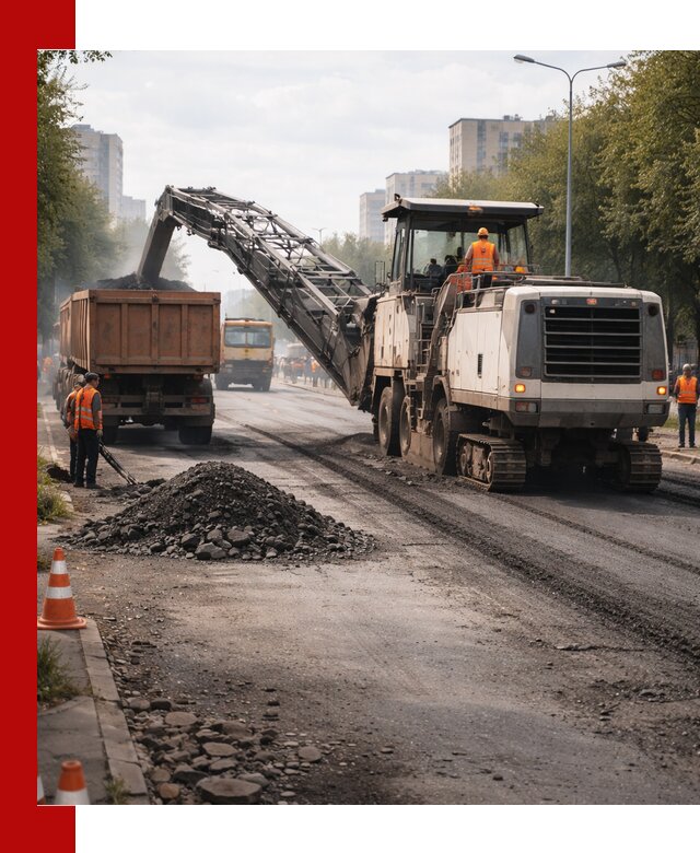 Фрезерованный асфальт в Волгодонске — удаление и вывоз старого покрытия