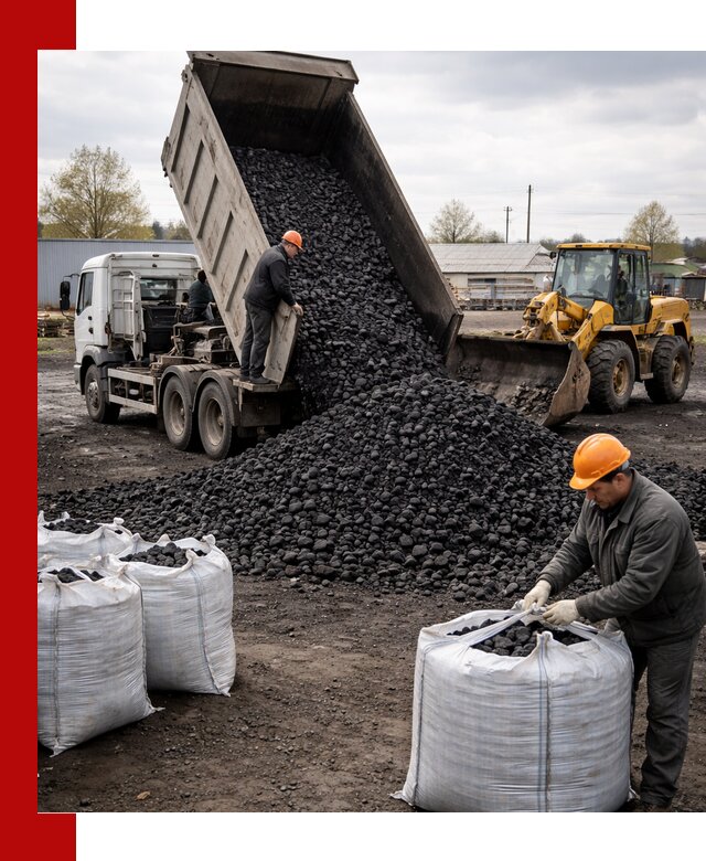 Доставка каменного угля в Волгодонске оптом и в розницу