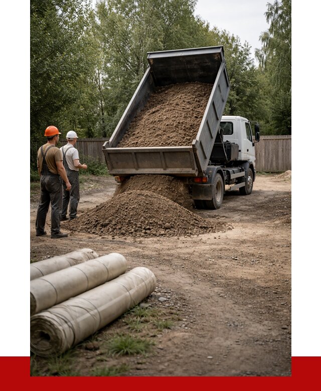 Доставка сыпучих материалов самосвалом в [cvi] от 4596 р. | ПРОНЕРУДВгн