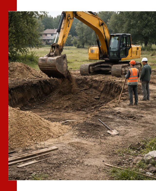 Рытье котлована под фундамент в Волгодонске (быстро и недорого)