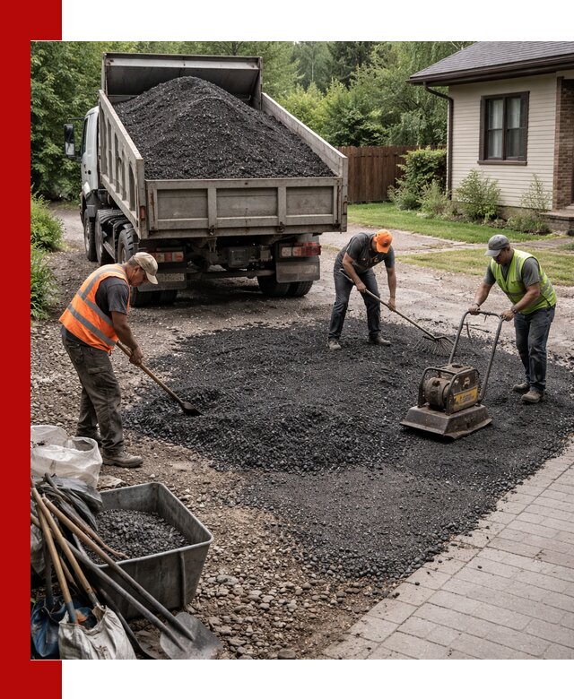 Асфальтовая крошка для двора с доставкой в Волгодонске